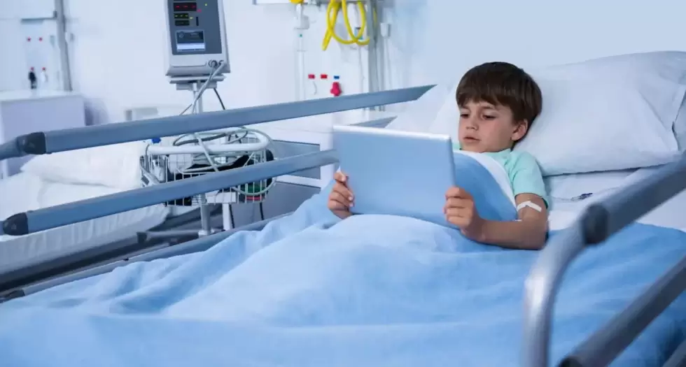 Enfant hospitalisé, hôpital, hospitalisation