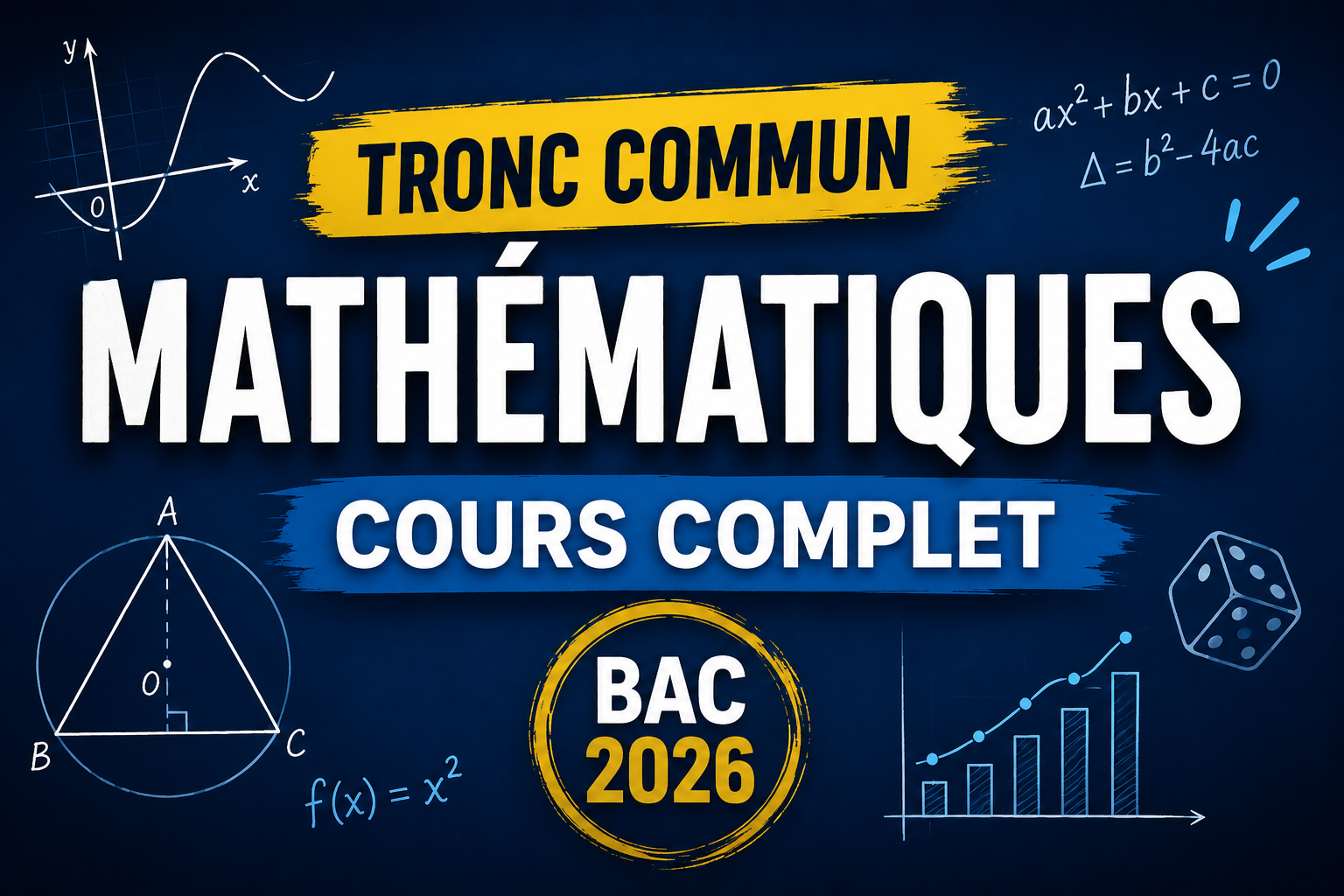 1ère – Mathématiques Tronc Commun – Programme complet (2023)